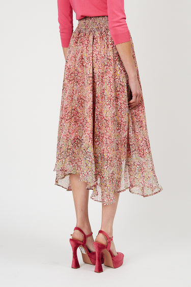 חצאית שיפון אסימטרית