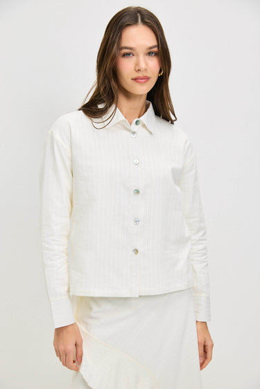 חולצה צווארון מכופתרת MILK