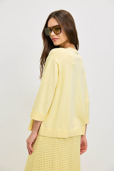 חולצת סריג עם כיס קרושה BUTTER