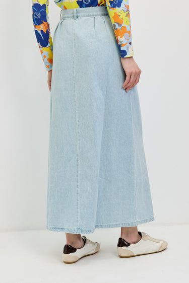 חצאית גינס ברמודה LIGHT BLUE