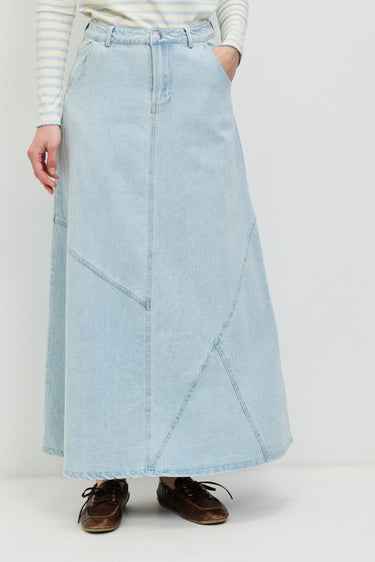 חצאית גינס חלקים LIGHT BLUE