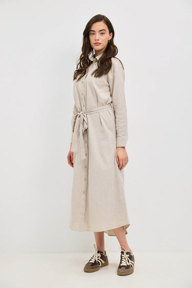 שמלת חולצה פסים STONE