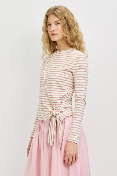 חולצת מעטפת פסים PINK