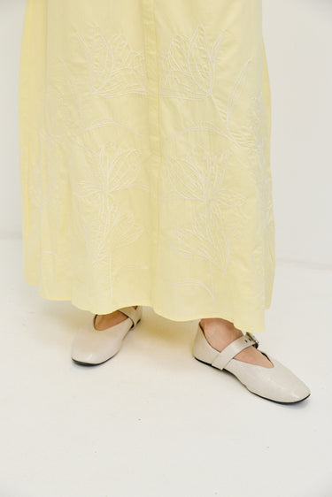 שמלת רקמה קשירה BUTTER