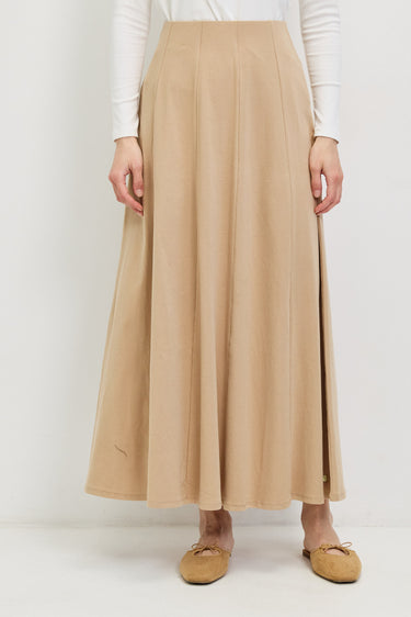 חצאית בייסיק מקסי BEIGE