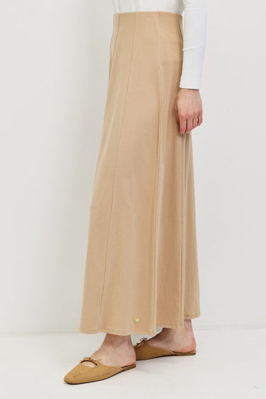 חצאית בייסיק מקסי BEIGE