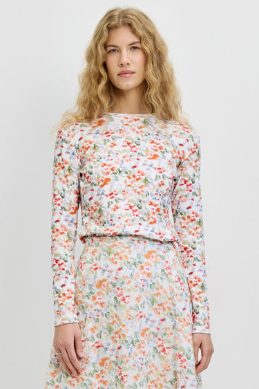 חולצה בייסיק עפ פרינט ORANGE