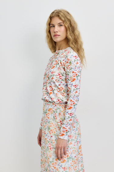 חולצה בייסיק עפ פרינט ORANGE