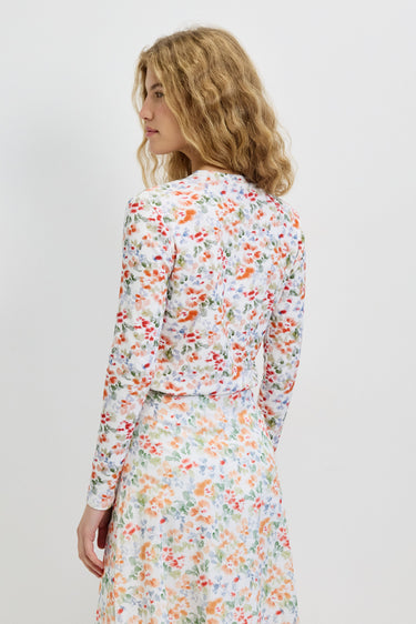 חולצה בייסיק עפ פרינט ORANGE