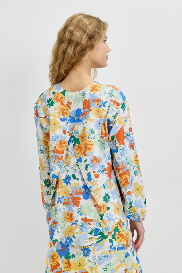 חולצת מכופתרת עם פרינט BLUE