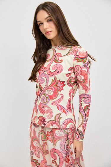 חולצה בייסיק עפ פרינט PINK