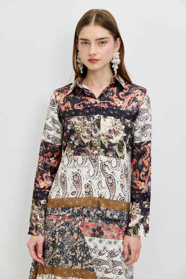 חולצה מכופתרת עם פרינט OLIVE