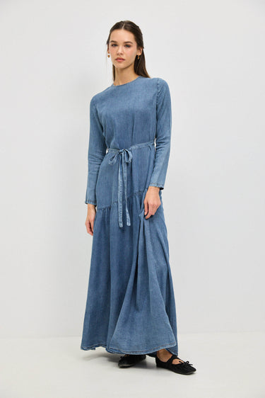 שמלת טנסל גינס עם חתך נמו BLUE