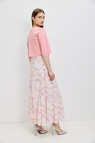 סרפן שיפון עם הדפס PINK