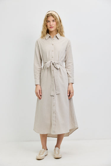 שמלת חולצה פסים STONE