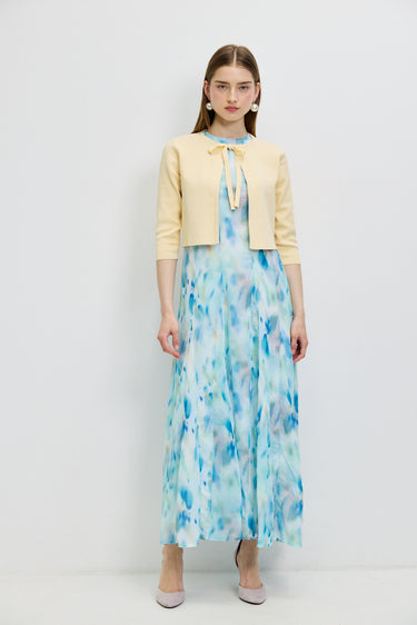 סרפן שיפון עם הדפס TIE DYE SPOTS