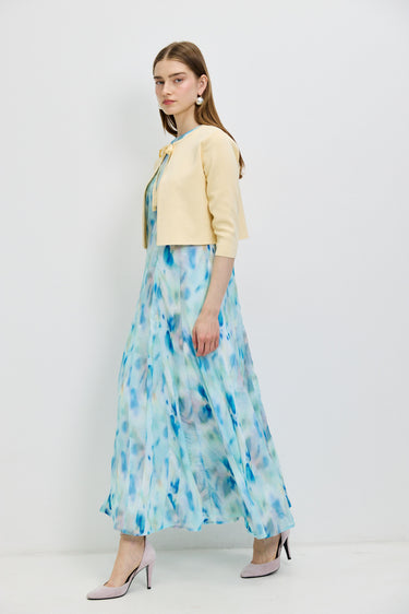 סרפן שיפון עם הדפס TIE DYE SPOTS