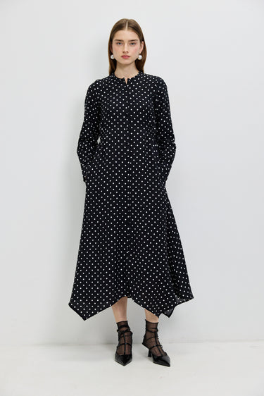 שמלת נקודות BLACK