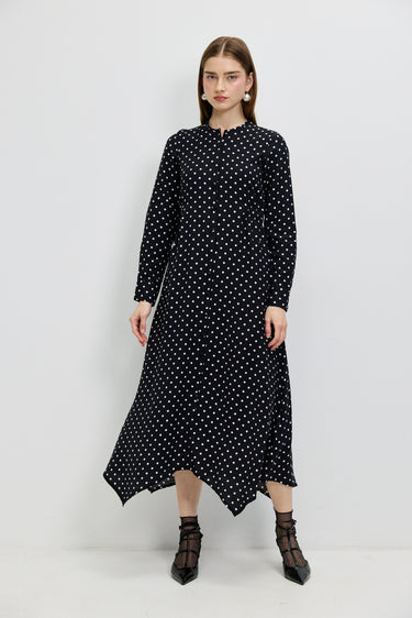 שמלת נקודות BLACK