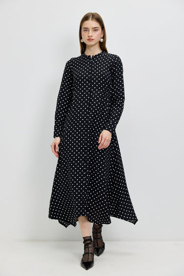 שמלת נקודות BLACK