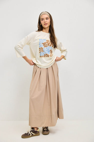 חצאית ניילון BEIGE