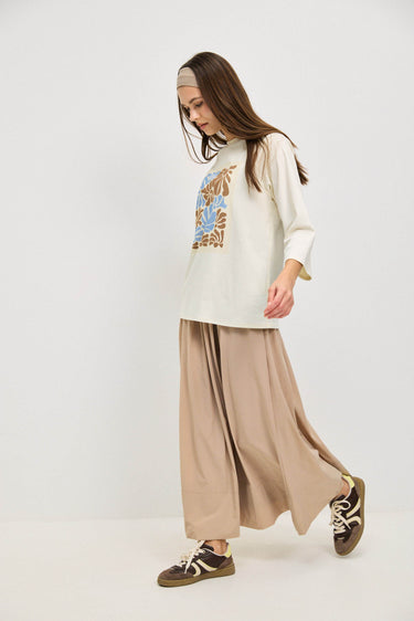 חצאית ניילון BEIGE