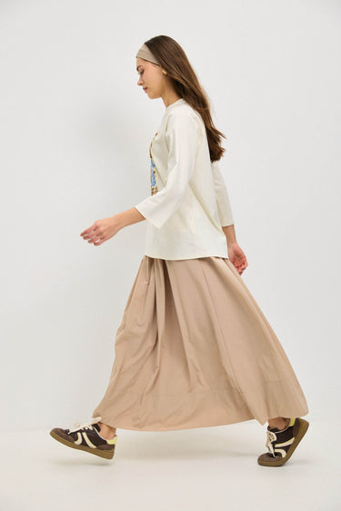 חצאית ניילון BEIGE