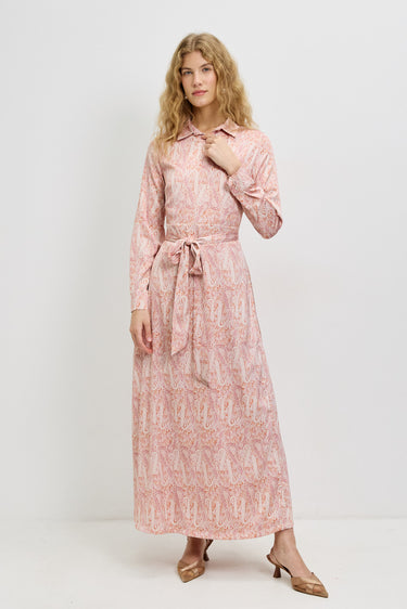 שמלת שיפון כפתורים PINK