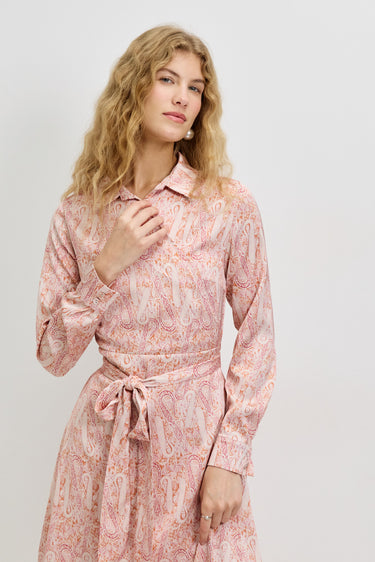 שמלת מעטפת פרינט PINK