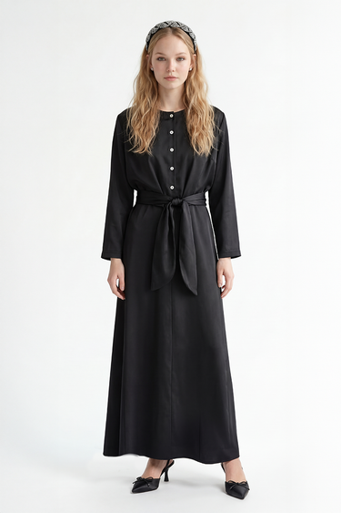 סרפן סאטן חלקים BLACK