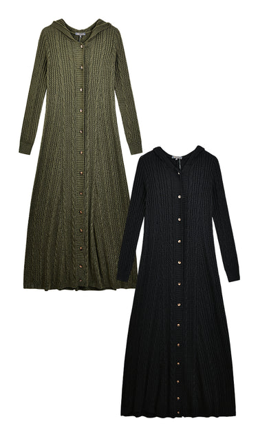 שמלת מקסי סריג קפוצ'ון