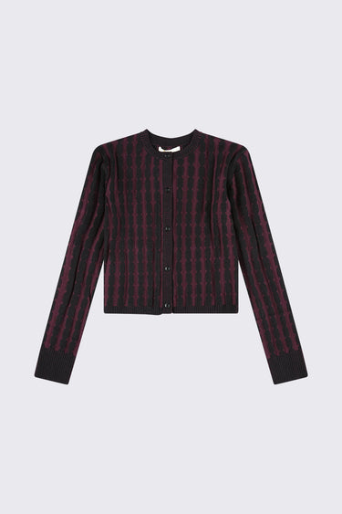 סריג קרדיגן מדוגם BORDO