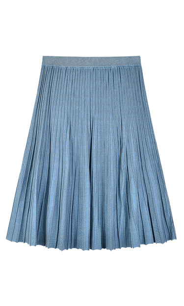 חצאית סריג ג'ינס קצרה