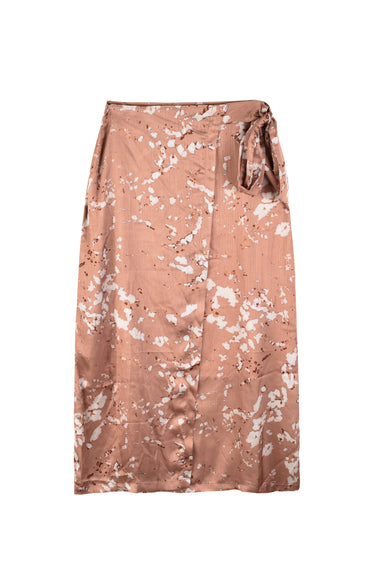 חצאית מעטפת מדוגמת