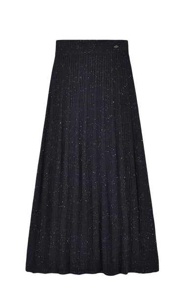 חצאית סריג פצפצים NAVY