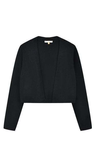 קרדיגן סריג פתוח BLACK