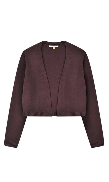 קרדיגן סריג פתוח PLUM