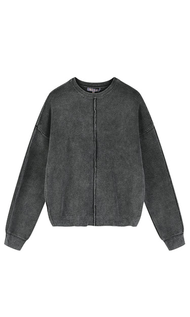 סריג וופל וואש BLACK