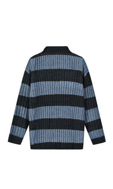 סריג פולו פסים TEAL