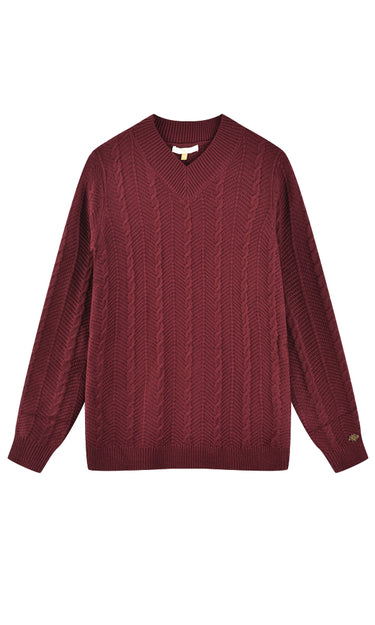 סריג בייסיק צמות BURGUNDY