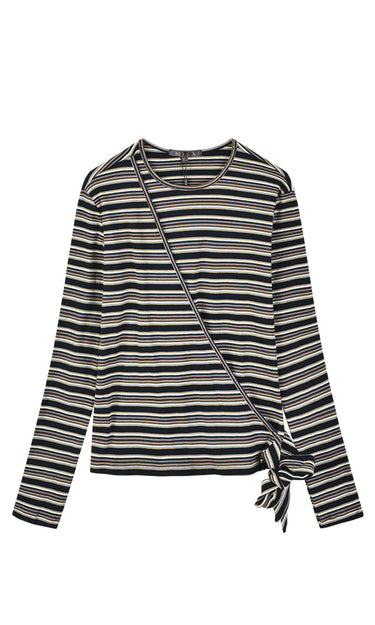 חולצת בייסיק דמוי מעטפת BLUE