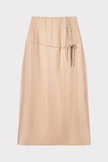 חצאית סאטן עם כיווץ CHAMPANGE