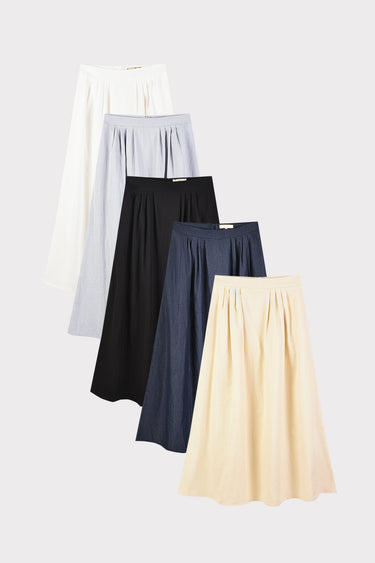 חצאית קפלים מתרחבת STONE