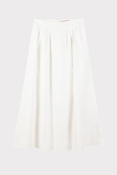 חצאית קפלים מתרחבת WHITE