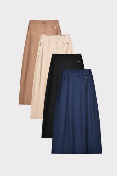 חצאית ריב בייסיק NAVY