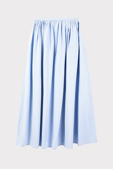 חצאית עם קפלונים במותן SKY BLUE