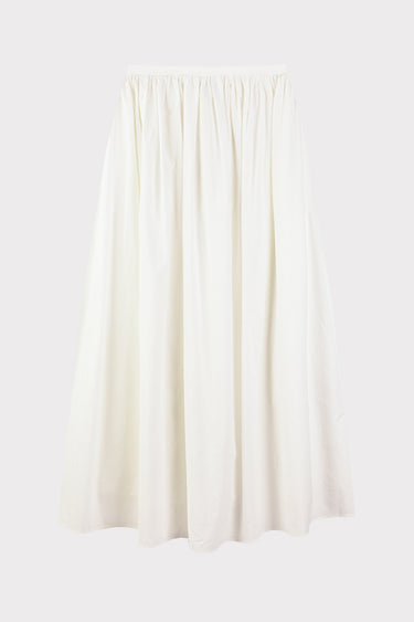 חצאית עם קפלונים במותן WHITE