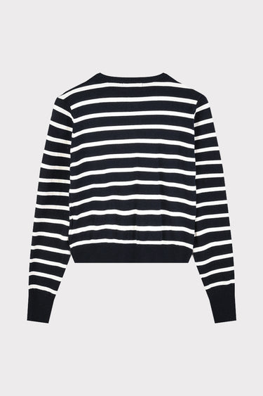 קרדיגן סריג ריב פסים NAVY