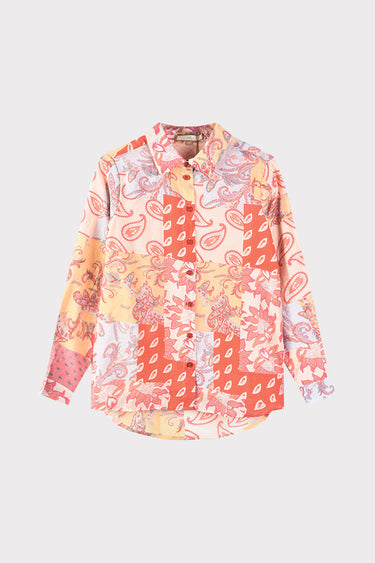 חולצה מכופתרת פייזלי PINK