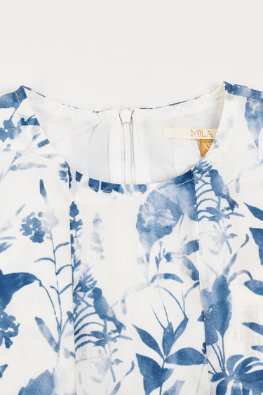 סרפן שיפון עם הדפס BLUE